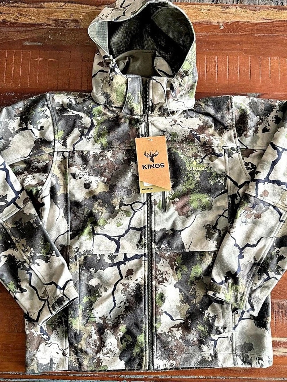 Kings Wind-Defender Pro Fleece Jacket Men's Camo Jacket Medium NWT